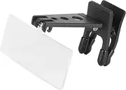 EVTSCAN Universal Clip On Magnifier for Seniors Reading Glasses, with 1.5X 2.5X 3.5X Optical Acrylic Lens Kit, Foldable Clip, for Crafting, Needlework, Model Building