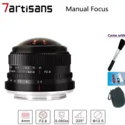 7artisans 4mm F2.8 Wide Angle Ball Fisheye Lens For Olympus M4/3 E-M10 Camera