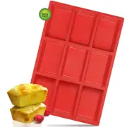 Silicone Mini Loaf Pan, Non-Stick Mini Bread Pan, 9 Cavity Silicone Bread Bak...