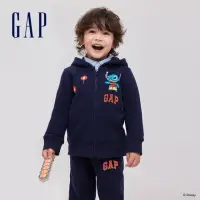 在飛比找momo購物網優惠-【GAP】男幼童裝 Gap x 史迪奇聯名 Logo印花刷毛