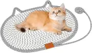 Cat Scratching Mat | Round Horizontal Floor Cat Scratching Pads - Washable Pet Accessories and Furniture for Indoor Outdoor Laying Corner House Bed Couch Chair
