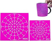 Dot Painting Stencil Template Set - Painting Templates for Dotting, 2 Pieces Dot Painting Template Tool | High Precision Art Painting Tool for Fabric, Furniture, Metal, Canvas, Stone and Walls