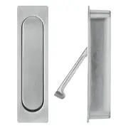Delf Trade Satin Chrome Edge Pull Sliding Door Handle Sliding Door Hardware