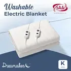 Extra-Soft Electric Blanket Washable Fully Fitted Skirt Heated Underlay King