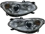 Assembly Headlight Lamp Clear Lens/Chrome Base For 07-14 Smart Car Fortwo 451 (for: Smart)
