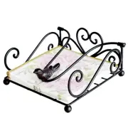 Napkin Holder-Table Napkin Holders for Paper Napkins Forged Metal Napkin Hold...