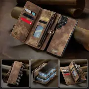 Detachable Card Wallet Phone Case For Samsung Galaxy S25 S24 S23 Ultra S22 21 FE