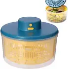 Electric Salad Spinner, Automatic 3L Lettuce Spinner Dryer, Large Capacity Salad