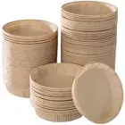 100 Pcs Mini Pie Pans Tart Baking Cake Paper Mold Tartlet Molds Microwave Cups