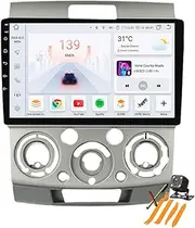 Car Stereo Android 13.0 Radio for F-ord Ranger 2005-2011 GPS Sat Navigation 9'' Touchscreen DVD Multimedia Video Player FM BT Receiver with Carplay 4G 5G WiFi DSP SWC,M6 pro3