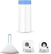 20 Count Extra Large Cat Litter Box Liners, Cat Litter Waste Receptacles Bags for Fumoi and Fsitego Self Cleaning Litter Box