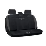 R.M.Williams RMW Longhorns Black Suede Velour Rear Car Seat Cover Universal Fit One Size