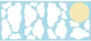 Decorate By Color Pitter Patter Day Dream Applique, Blue 20 Removable (F9)
