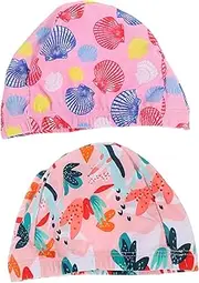 BESPORTBLE Pcs Boys and Girls Swim Caps Elastic Hawaii Bathing Cap Comfortable Boy Girl Swimming Hats for Toddlers
