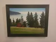 Montana Canvas Print Framed 14" X 18" Flathead Lake Landscape By Eric Reese 2008