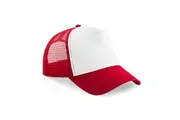 Beechfield Unisex Adult Snapback Trucker Cap (Classic Red/White) (One Size)