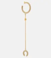 [Dolce & Gabbana] Dolce & Gabbana Crystal-embellished single earring One Size gold
