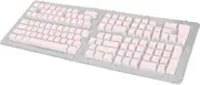 129 Keys Keyboard Keycaps,OEM Height PBT DIY Ergonomical Keyboard Keycaps,for 61 62 64 68 84 87 104 108 Keys Mechanical Keyboards (Pink)