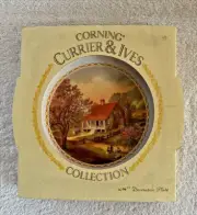 Vintage Blossom Time Decorative Plate Corelle Corning Currier And Ives 10.25”