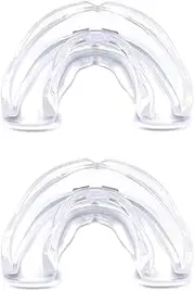 LuLiyLdJ 2 Pack Teeth Splints Clear Bite Box Sports Mouth Guard Mouth Guard Box Martial Arts Splints Football Hockey Taekwondo Baseball Handball Rugby Teeth Grinding