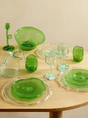 [Completedworks] Completedworks - 17-piece Glass Dinner Set - Clear - One size One size Neutrals