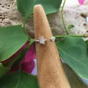 Sterling Silver Star CZ Dainty Toe Ring