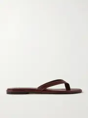 [Aeyde] Aeyde - Melody Leather Flip Flops - Burgundy - IT36 IT 36 Burgundy