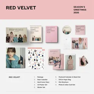 KPM-售完 Red Velvet 2020 SEASON'S GREETINGS 年曆組合 含特典小卡