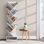 Bookshelf, 9 Tier Shelf Corner Wall Shelves Display Cabinet Bookcase Storage Rac