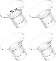 Flange Insert 19mm Parts Replacement: Compatible with momcozy s9 pro/s12 pro/s9/s12/Medela/spectra/tsrete/bellaaby Breast Pump 24mm Shields. Reduce 24mm Nipple Tunnel to 13/17/19/21mm