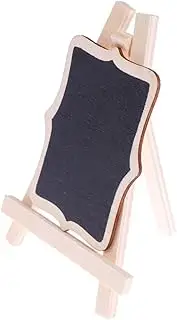 NAMOARLY Wooden Mini Blackboard Desktop Message Board Letter Board Chalk Paint Sturdy and Smooth for Boys and Girls Use