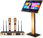 Karaoke Machine, All in One Karaoke Player, 22" Touch Screen YouTube Movie Song, Cloud Song Update, Wireless Mic KTV System