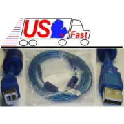 20ft Hi-Speed USB 2.0 A/B Cable w/Two Ferrite Cores = noise filtering&best speed