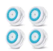 4-Pack Deep Pore Replacement Facial Brush Heads For Clarisonic Mia 1 & 2