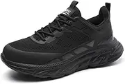 [JiuQing] Steel Toe Shoes Mens Platform Safety Shoes Lightweight Comfortable Fashion Work Sneaker