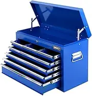 Giantz 9 Drawers Large Tool Chest Trolley, Lockable Toolbox Tools Storage Box Cabinet Cart Garage Ute Organiser Boxes, Heavy Duty Sturdy Construction Non-Slip Liners Blue