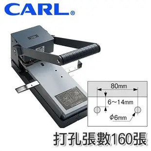 日本 CARL NO.120 二孔重型打孔機 (15mm) 160張 (打孔器/打洞機) CARL 120