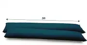Flibyt 5FT Water Activated Flood Barriers for Home Door, Sandless Sand Bags for Anti Flood Control, Alternative Sandbag for Rain Protection, Absorbent Prevention for Garage & Basement (2-Pack)