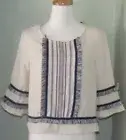 NEW Romeo & Juliet Couture Crop Fringe Top Boho Size S