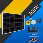 300W Fixed Solar Panel Kit Mono Home Caravan Camping Charging 30A Controller USB