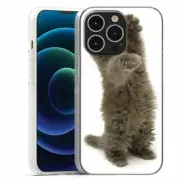 For Apple IPhone 13 Pro Max Mini TPU Case Cover+Glass(Cat Standing)