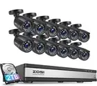 ZOSI 1080P CCTV Security Camera System 16CH DVR Home Surveillance Outdoor 2TB