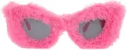 [Minkissy] Plush Glasses Props Silly Sunglasses Birthday Party Glasses Creative Photo Prop