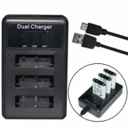 Triple Battery charger for Sony NP-BX1 BC-CSX Cyber-shot DSC-RX100 III HDR-CX440