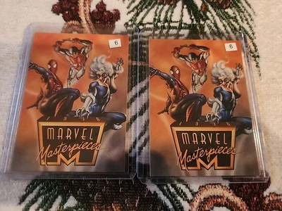 1996 Marvel Masterpieces #100 CHECKLIST x2