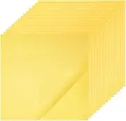 BENECREAT 15 Sheets Polyimide Film, 6.3x6.3 Inch/159x159mm Insulated High Temperature Resistant Kapton Tape Stickers, Heating Tape Gold Heating Film Stickers for 3D Printers，0.05 mm Thick