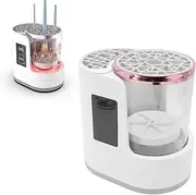 Electric Makeup Brush Cleaner Machine, 850 RPM Automatic Make Up Brushes Dryer and Storage, for All Size Beauty Makeup Brush Set,Contour, Eyeshadow