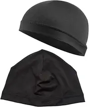 [WRITWAA] Cycling Helmet Liner Quick Dry Cap Sports Inner for Outdoor Bike Helmet Accessories Stretchy and Comfortable Uv Protection and Wind Resistant Black