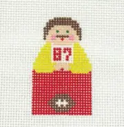 Travis and Taylor Football Figures - 2 designs Handpainted Needlepoint Canvas