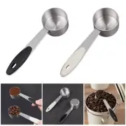 2Pcs Stainless Steels Measuring Coffee Scoops Measuring Spoons Kitchen Tool